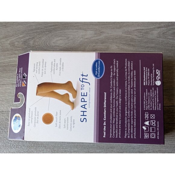 Dr. Comfort Shape To Fit Womens Compression Hosiery X-Large 30-40 MmHg Sheer Com - Picture 5 of 5